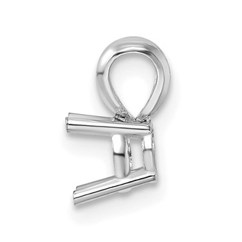 14kw Round 4-Prong Cast Heavy Weight 6.0mm Pendant Setting — alternate view