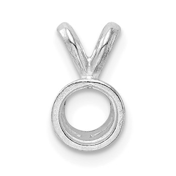 14kw Round Bezel 6.5mm Pendant Setting