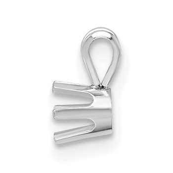 14kw Round 6-Prong 3.4mm Pendant Setting — alternate view