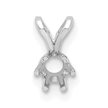 14kw Round 6-Prong 3.4mm Pendant Setting