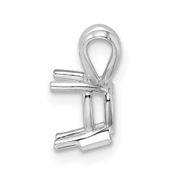 14kw Heart 4-Prong Cast Medium Weight 9.0mm Pendant Setting — alternate view