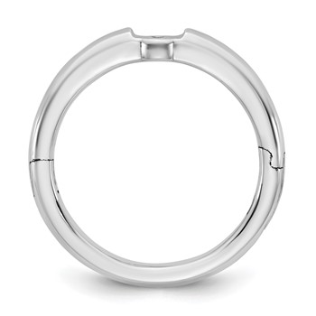 14kw CLIQ Low Profile Hinged Peg Set Engagement Ring Mounting — alternate view