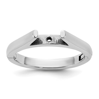 14kw CLIQ Hinged Cathedral Solitaire Peg Set Engagement Ring Mounting