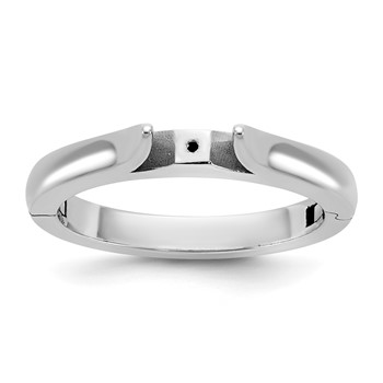 14kw CLIQ Hinged Cathedral Solitaire Peg Set Engagement Ring Mounting