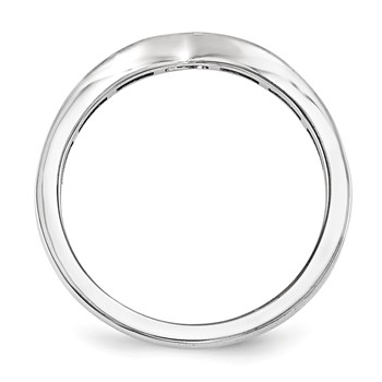 14KW AA Diamond Wedding Band — alternate view