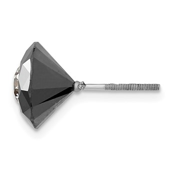 White Night Black & White 4.25ct. AA Diamond Single Stud Earring — alternate view