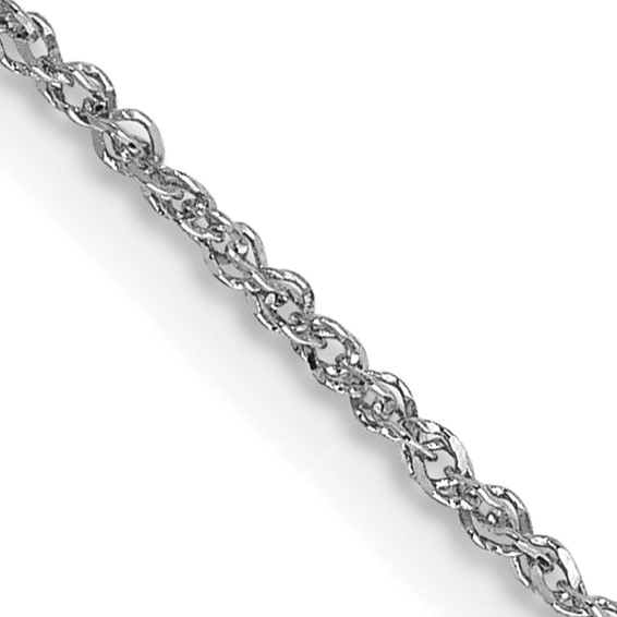 14kt White Gold Necklace Extender Safety Chain 3 Length Double Curb Chain Lobster Clasp 1.8mm Width