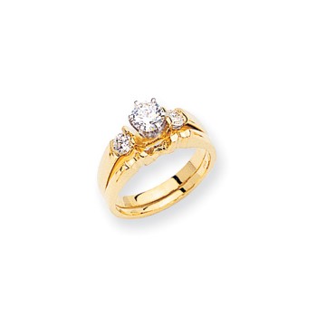 14k AAA Diamond engagement ring