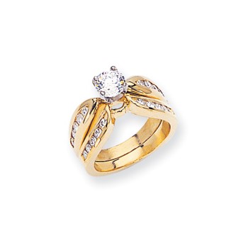 14k A Diamond engagement ring