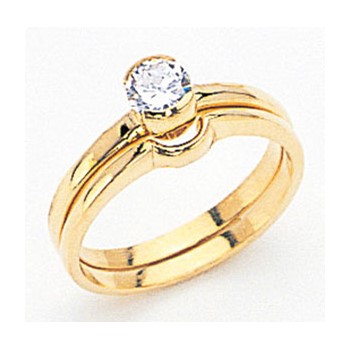 14k Diamond Solitaire Ring