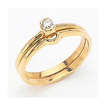 14k Solitaire Ring