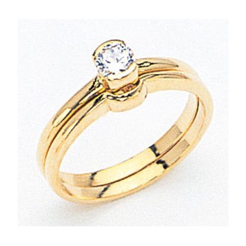 14k Diamond Solitaire Ring