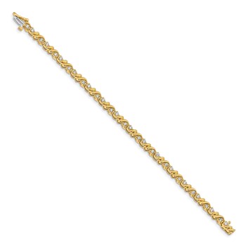 14K Lab Grown Diamond VS/SI FGH Tennis Bracelet — alternate view