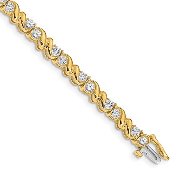 14k Moissanite Tennis Bracelet