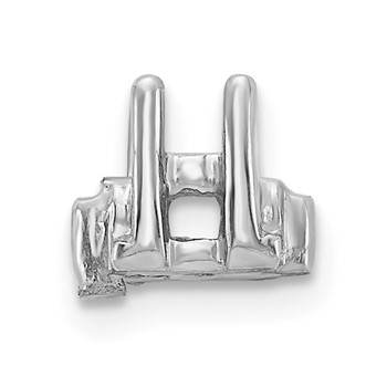 14k White Gold Head Holds up to 2.75mm for X852 Add-a-Diamond Bracelet — alternate view