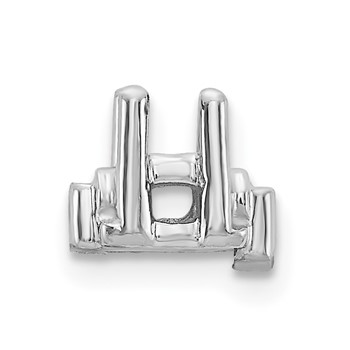 14k White Gold Head Holds up to 2.8mm for X853 Add-a-Diamond Tennis Bracelet — alternate view