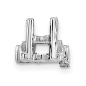 14k White Gold Head Holds up to 3.2mm for X856 Add-a-Diamond Tennis Bracelet — alternate view