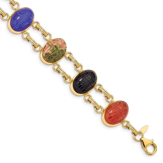 Scarab deals bracelet stones