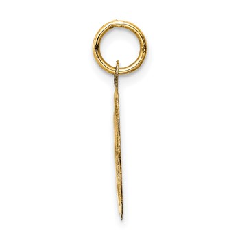 14k MERRY CHRISTMAS with Tree 15mm Engravable Disc Charm — alternate view