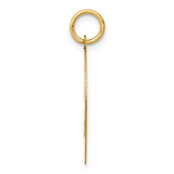 14k YORKSHIRE TERRIER 20mm Engravable Disc Dog Charm — alternate view