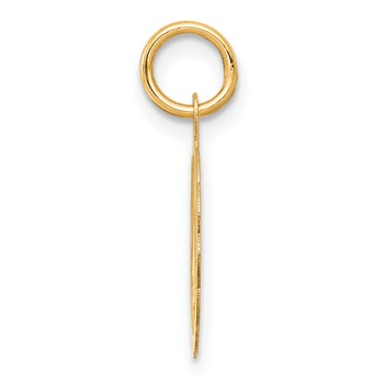 14K Wedding Bells 14mm Engravable Disc Charm — alternate view