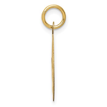 14K HAPPY ANNIVERSARY with Banner 16mm Engravable Disc Charm — alternate view