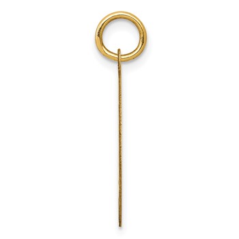 14K #1 DAD 19mm Engravable Disc Charm — alternate view