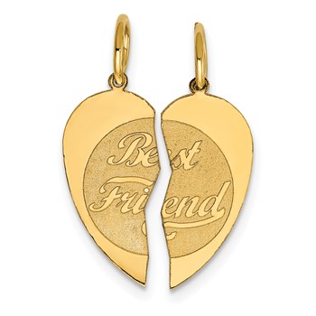 14K 2-piece BEST FRIEND Charm
