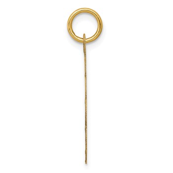 14K HAPPY BIRTHDAY with Cake 19mm Engravable Disc Charm — alternate view