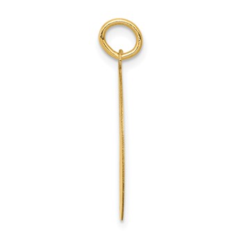 14k SIBERIAN HUSKY 20mm Engravable Disc Dog Charm — alternate view