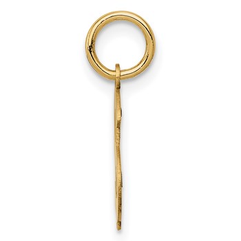 14k Polished Dollar Sign Charm — alternate view