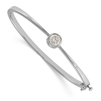 10K White Gold Bangle Bracelet Mounting