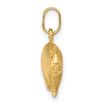 14k Pig Charm — alternate view