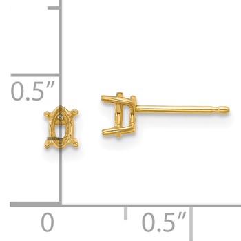 14k 5x2.5 Marquise Earring Mountings — alternate view