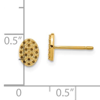 14k Cluster Oval Earring Mountings — alternate view