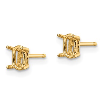 14k 5x3 Oval Earring Mountings — alternate view