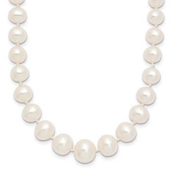 14k 4-8mm White Freshwater Cultured Pearl Graduated 18 inch Necklace