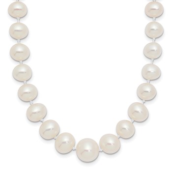 14k 4-9mm White Freshwater Cultured Pearl Graduated 18 inch Necklace