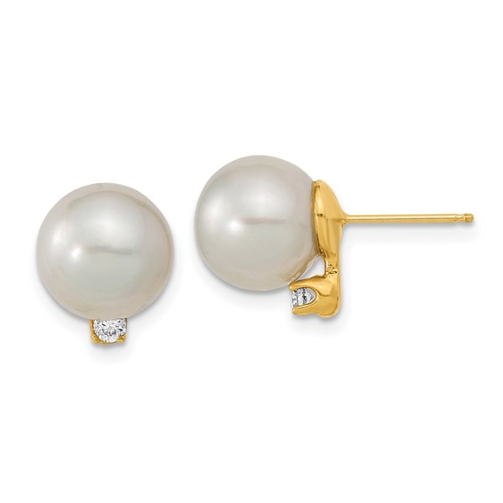 Classic Pearl White 3-5mm Sterling Silver Baby Children Screw Back Earrings 3.0mm