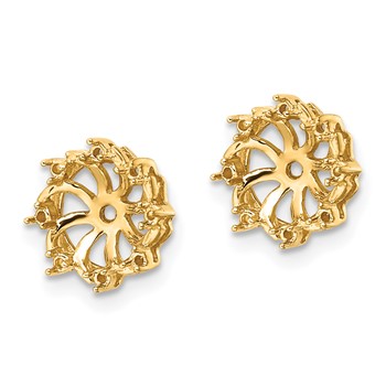 14k Diamond Earring Jacket Mountings — alternate view