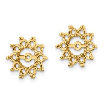 14K Fancy Diamond Earring Jacket Mountings — alternate view