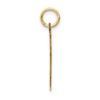 14k The Kids Small Boy with Overalls Engravable Love Charm — alternate view