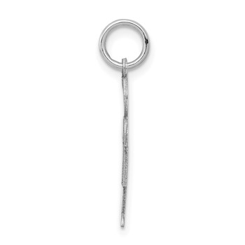 14k White Gold The Kids Small Boy with Hat Engravable Hugs Charm — alternate view