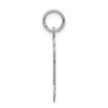 14k White Gold The Kids Small Boy with Hat Engravable Joy Charm — alternate view