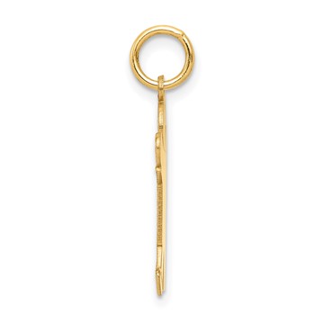 14k The Kids Small Boy with Hat Engravable Joy Charm — alternate view