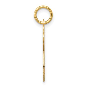 14k The Kids Small Girl with Ponytails Engravable Joy Charm — alternate view