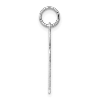 14k White Gold The Kids Small Boy with Haircut Engravable Hugs Charm — alternate view