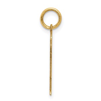 14k The Kids Small Boy with Haircut Engravable Kiss Charm — alternate view