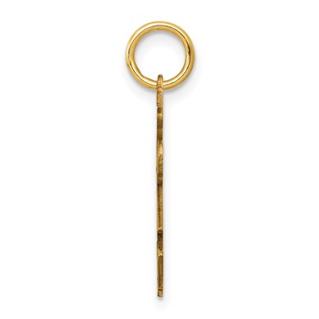 14k The Kids Small Stars and Stripes Girl Engravable Kiss Charm — alternate view