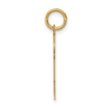 14k The Kids Small Heart Shirt Boy Engravable Kiss Charm — alternate view